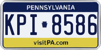 PA license plate KPI8586