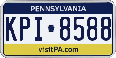 PA license plate KPI8588