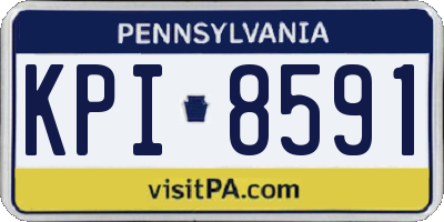 PA license plate KPI8591