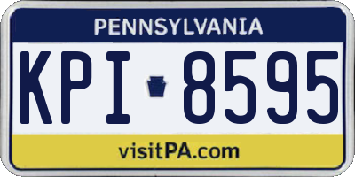 PA license plate KPI8595