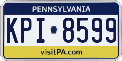 PA license plate KPI8599