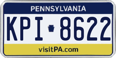 PA license plate KPI8622