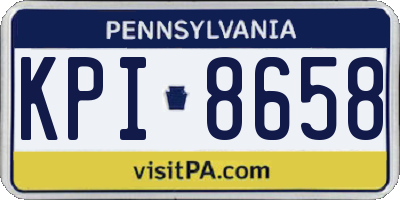 PA license plate KPI8658