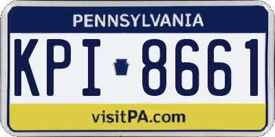 PA license plate KPI8661