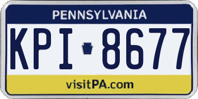 PA license plate KPI8677