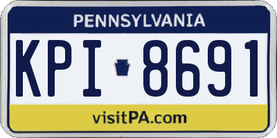 PA license plate KPI8691