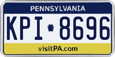 PA license plate KPI8696