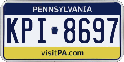 PA license plate KPI8697