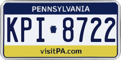 PA license plate KPI8722