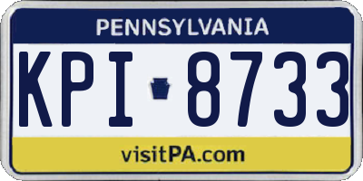 PA license plate KPI8733