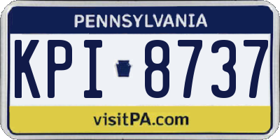 PA license plate KPI8737