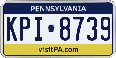 PA license plate KPI8739