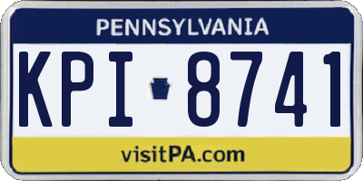 PA license plate KPI8741