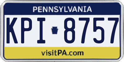 PA license plate KPI8757
