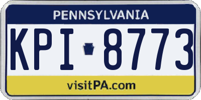 PA license plate KPI8773