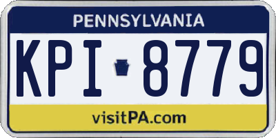 PA license plate KPI8779
