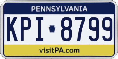 PA license plate KPI8799