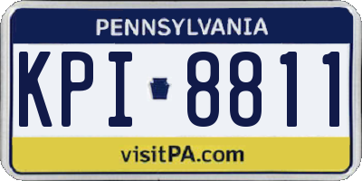 PA license plate KPI8811