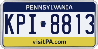 PA license plate KPI8813