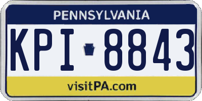 PA license plate KPI8843