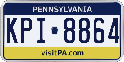 PA license plate KPI8864