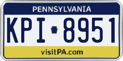 PA license plate KPI8951