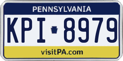 PA license plate KPI8979
