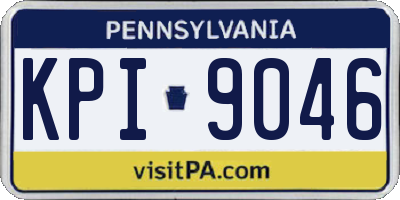 PA license plate KPI9046