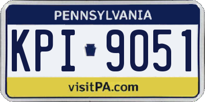 PA license plate KPI9051