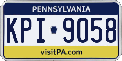 PA license plate KPI9058