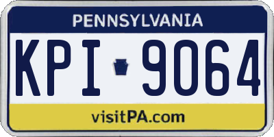 PA license plate KPI9064