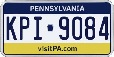 PA license plate KPI9084