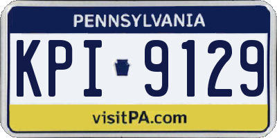 PA license plate KPI9129