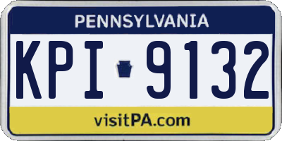 PA license plate KPI9132
