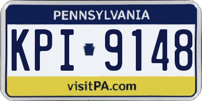 PA license plate KPI9148