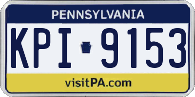 PA license plate KPI9153