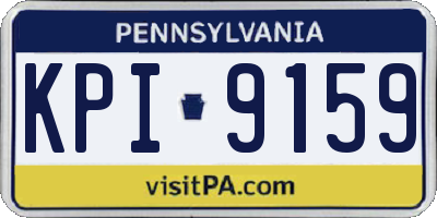 PA license plate KPI9159