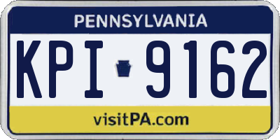 PA license plate KPI9162