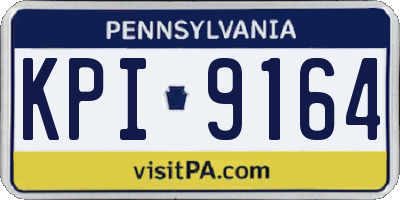 PA license plate KPI9164