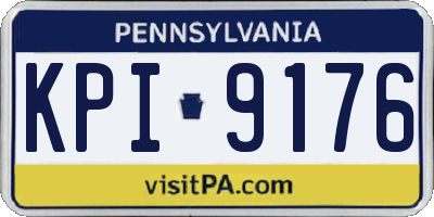 PA license plate KPI9176