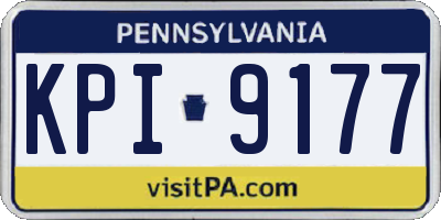 PA license plate KPI9177