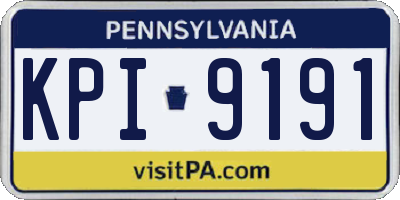 PA license plate KPI9191
