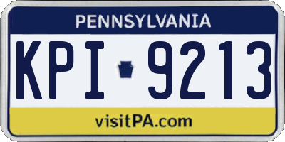 PA license plate KPI9213