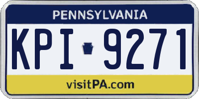 PA license plate KPI9271