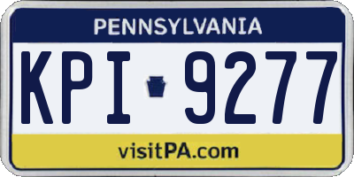 PA license plate KPI9277