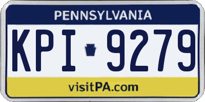 PA license plate KPI9279