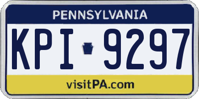 PA license plate KPI9297