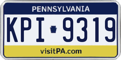 PA license plate KPI9319