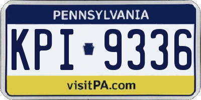 PA license plate KPI9336