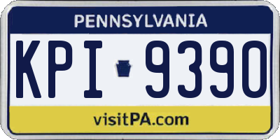 PA license plate KPI9390